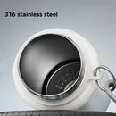 316 Stainless Steel Water Bottle Outdoor Insulated Bottle Sports Straw Bottle - White - Size 1000ml