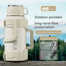 316 Stainless Steel Thermos Large Capacity Thermos Portable Thermos Flask - Silver - Size 2000ml