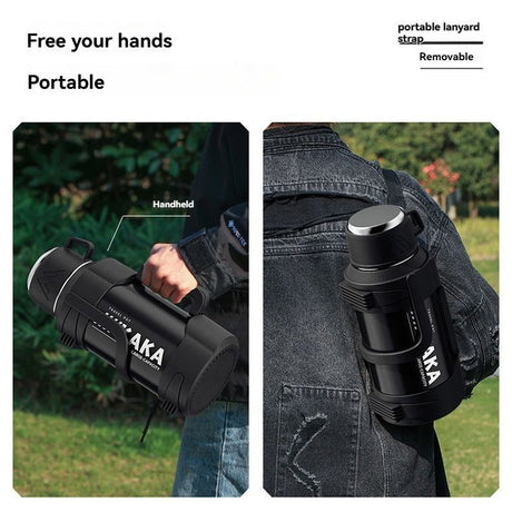 316 Stainless Steel Thermos Large Capacity Thermos Portable Thermos Flask - White - Size 3000ml