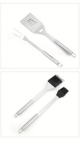stainless steel BBQ tool set, BBQ utensils, outdoor grilling tools, Australian BBQ set, durable BBQ tools
