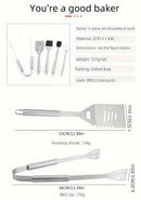 stainless steel BBQ tool set, BBQ utensils, outdoor grilling tools, Australian BBQ set, durable BBQ tools