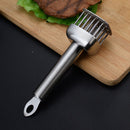 Silver White meat tenderizer, stainless steel, kitchen tool, tender meat, cooking essential, Australian kitchen, beef tenderizer, chicken tenderizer, marinating tool, kitchen gadget