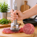 Silver White meat tenderizer, stainless steel, kitchen tool, tender meat, cooking essential, Australian kitchen, beef tenderizer, chicken tenderizer, marinating tool, kitchen gadget