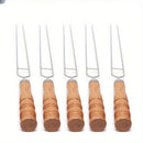 BBQ skewer set, outdoor barbecue Australia, stainless steel skewers, wooden handle skewers, portable skewer set, kebab sticks, grilling accessories