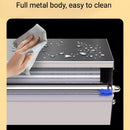 Silver Blue Stainless Steel Cling Wrap Dispenser, Kitchen Storage, Food Storage, Cling Wrap Holder, High-Quality Kitchen Accessory, Australian Kitchen, Wrap Dispenser