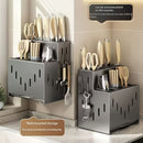 Gray kitchen knife storage rack, kitchen utensils organizer, knife holder, kitchen storage solution, high-quality kitchen rack, knife block organizer, countertop knife rack, Australian kitchen storage, kitchen tool organizer