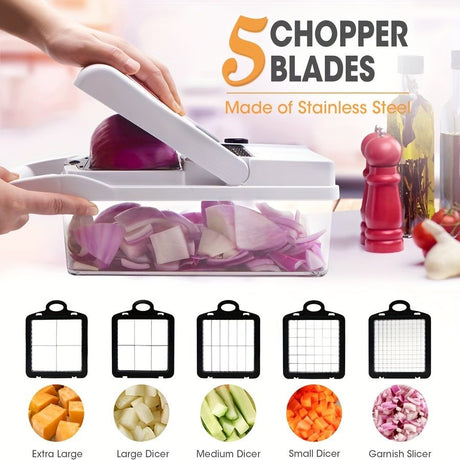 vegetable chopper, multi-function kitchen tool, high quality vegetable cutter, time-saving food prep, Australian kitchen gadget, veggie chopper