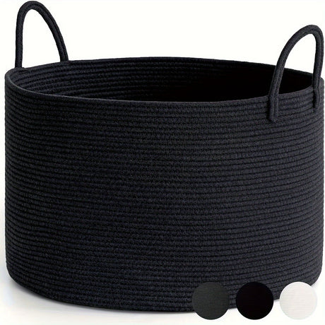 woven laundry basket, durable laundry basket, spacious laundry hamper, stylish laundry storage, Australian home organisation, multi-purpose storage basket, ergonomic handles, decorative laundry bin