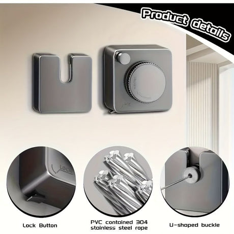 White wall-mounted clothes hanger, adjustable hanger, laundry hanger, home organization, high-quality hanger, space saving hanger, wall clothes rail, Australian home, coat hanger wall mount