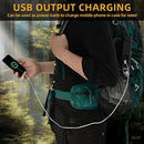 large LED searchlight, portable rechargeable flashlight, USB C camping light, multi-mode work light, emergency power bank flashlight, outdoor patrol light, Australian camping gear, battery level display flashlight - Black - Size High-end configuration