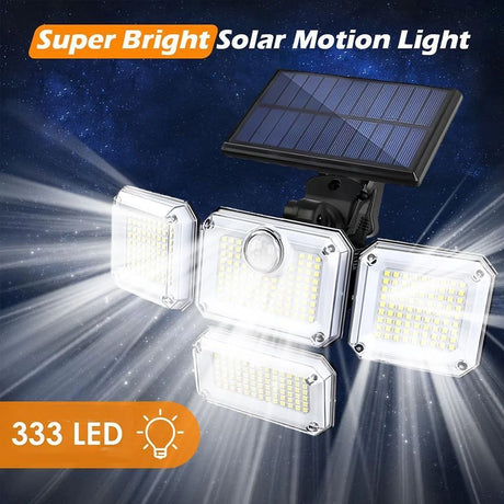 solar outdoor light, motion sensor wall light, waterproof led light, rotatable solar panel, Australian outdoor lighting, energy saving garden light, dusk to dawn light - White light - Size 1PCS