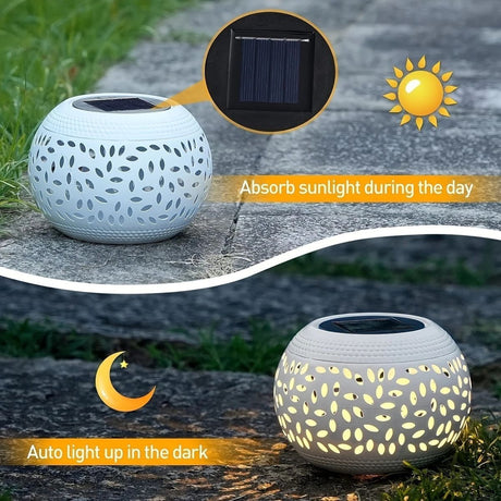 solar table lamp, outdoor metal lamp, IP65 lamp, ambient projection light, garden night light, bedroom decor lamp, party lighting, Australian outdoor decor - Black - Size 2PCS