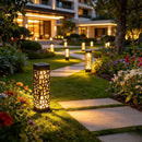 solar garden lights, outdoor waterproof lights, warm white LED pathway lights, automatic dusk to dawn lights, landscape lighting, lawn lights, patio lights, driveway lights, solar stake lights, Australian outdoor lights - Warm light - Size 6PCS