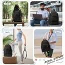Travel Backpack Shoe Compartment Durable Backpack Travel Accessories Carry-On - Pink - Size Regular