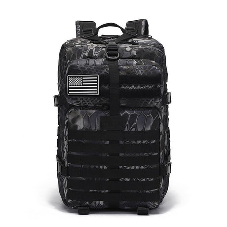 Tactical Backpack Travel Backpack Outdoor Backpack Durable Backpack Organized - army green - Size Routine 45L