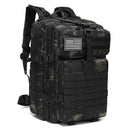 Tactical Backpack Travel Backpack Outdoor Backpack Durable Backpack Organized - army green - Size Routine 45L