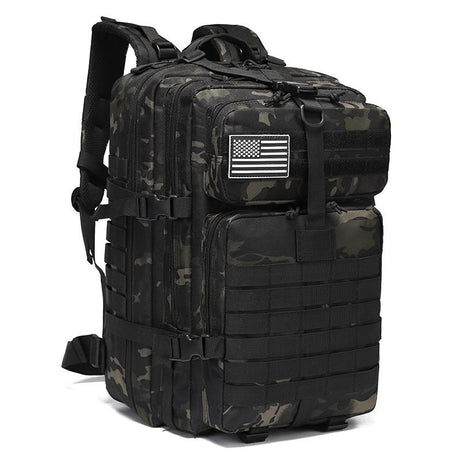 Tactical Backpack Travel Backpack Outdoor Backpack Durable Backpack Organized - Black CP - Size Routine 45L