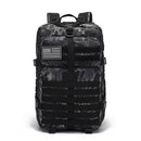 Tactical Backpack Travel Backpack Outdoor Backpack Durable Backpack Organized - Black python pattern - Size Routine 45L