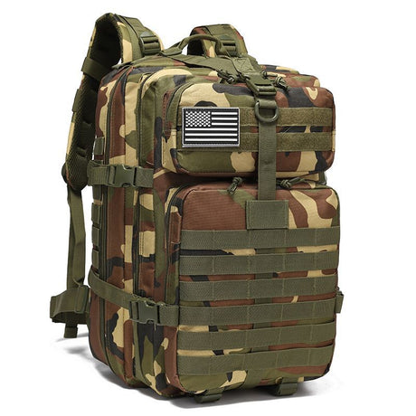 Tactical Backpack Travel Backpack Outdoor Backpack Durable Backpack Organized - Black python pattern - Size Routine 45L