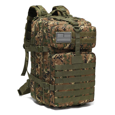 Tactical Backpack Travel Backpack Outdoor Backpack Durable Backpack Organized - Jungle Digital - Size Routine 45L