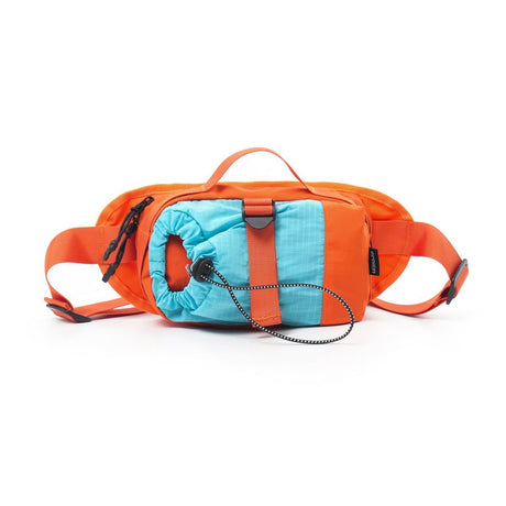 Travel Waist Pack Hiking Waist Pack Water Bottle Storage Pack Outdoor Accessory - Blue - Size routine