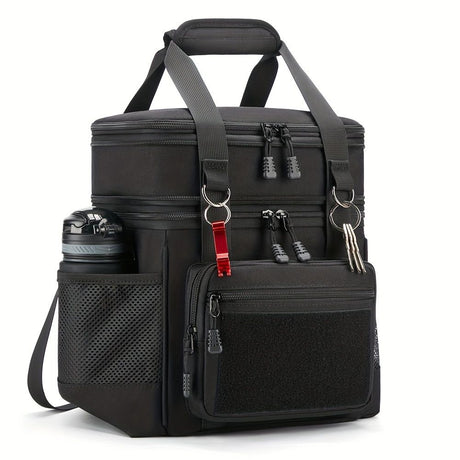Black Blue travel backpack, utility backpack, durable backpack, organized storage, Australian travel gear, weekend getaway, outdoor backpack, carry-on backpack