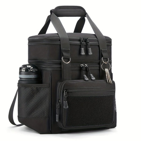 Black Blue travel backpack, utility backpack, durable backpack, organized storage, Australian travel gear, weekend getaway, outdoor backpack, carry-on backpack