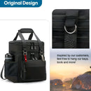 Black Blue travel backpack, utility backpack, durable backpack, organized storage, Australian travel gear, weekend getaway, outdoor backpack, carry-on backpack