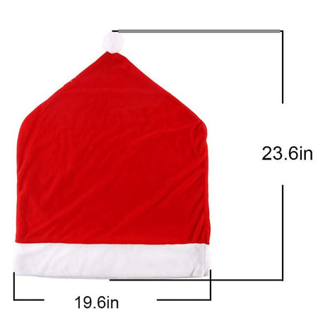 Christmas chair covers, red velvet chair covers, Santa hat chair covers, Christmas dining decor, holiday chair decorations, festive chair covers, Australian Christmas decorations, Xmas table setting