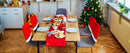 Christmas chair covers, red velvet chair covers, Santa hat chair covers, Christmas dining decor, holiday chair decorations, festive chair covers, Australian Christmas decorations, Xmas table setting