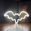 Bat LED Neon Light - White - Size M