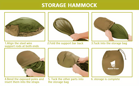 Double Person Camping Hammock with Mosquito Net