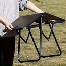 folding camping table, camping furniture, outdoor table, portable table, camping gear, Australian outdoors, picnic table, beach table, compact table, sturdy table-black
