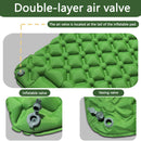 Camping Inflatable Mattress Breathable Camping Mattress Nylon Fabric Inflatable - Blue - Size 190cm