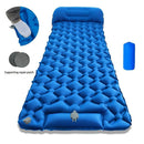 Camping Inflatable Mattress Breathable Camping Mattress Nylon Fabric Inflatable - Gray - Size 190cm