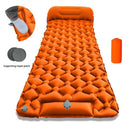 Camping Inflatable Mattress Breathable Camping Mattress Nylon Fabric Inflatable - Green - Size 190cm