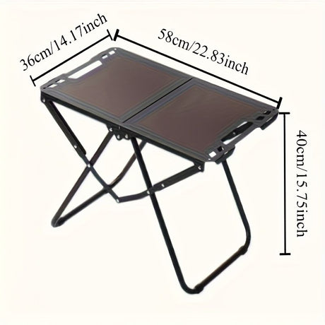 folding camping table, camping furniture, outdoor table, portable table, camping gear, Australian outdoors, picnic table, beach table, compact table, sturdy table-green