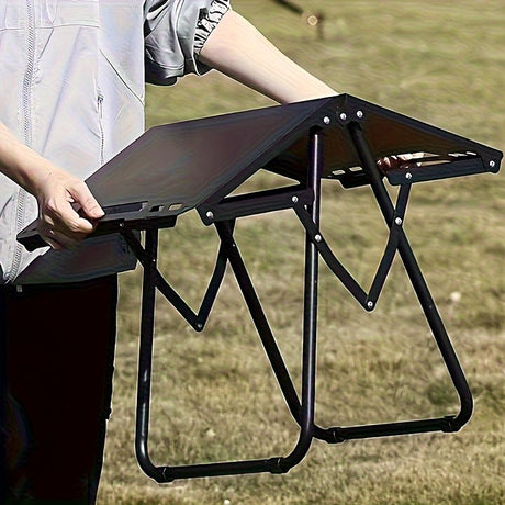 folding camping table, camping furniture, outdoor table, portable table, camping gear, Australian outdoors, picnic table, beach table, compact table, sturdy table-green
