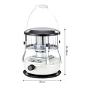 Portable Kerosene Heater Lift-Up Heater Indoor Outdoor Heater Camping Heater - White - Size set