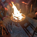 Outdoor Fire Pit Charcoal Fire Pit Camping Fire Pit Backyard Fire Pit Grilling - Black - Size set