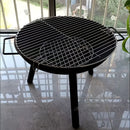 Outdoor Fire Pit Charcoal Fire Pit Camping Fire Pit Backyard Fire Pit Grilling - Black - Size set