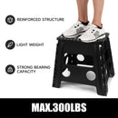 Black foldable camping stool, portable camping seat, lightweight outdoor furniture, durable stool for camping, compact camping gear