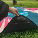 Outdoor Camping Quilted Picnic Mat – Three-Layer Design, Portable & Stylish