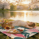Outdoor Camping Quilted Picnic Mat – Three-Layer Design, Portable & Stylish