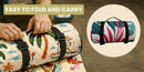 Outdoor Camping Quilted Picnic Mat – Three-Layer Design, Portable & Stylish