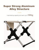 Folding camping chair, portable outdoor seat, camping furniture, lightweight folding chair, comes with carrying bag, Australian outdoor gear - black