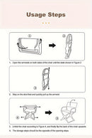 Folding camping chair, portable outdoor seat, camping furniture, lightweight folding chair, comes with carrying bag, Australian outdoor gear - black