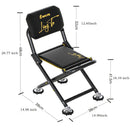 Black folding camping chair, outdoor chair, portable chair, sturdy camping chair, comfortable camping chair, camping furniture Australia