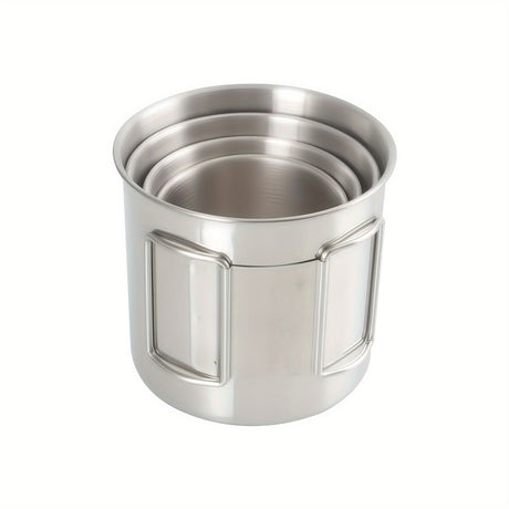 SUS304, outdoor cup set, camping cups, stainless steel cups, outdoor drinking vessels, mesh storage bag, Australian camping gear, family camping cups, stainless steel tumblers, picnic cups