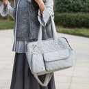 Gray White cat carrier bag, cat transportation, quilted cat carrier, cat travel, pet care, cat supplies, Australian pet carrier, cat travel bag